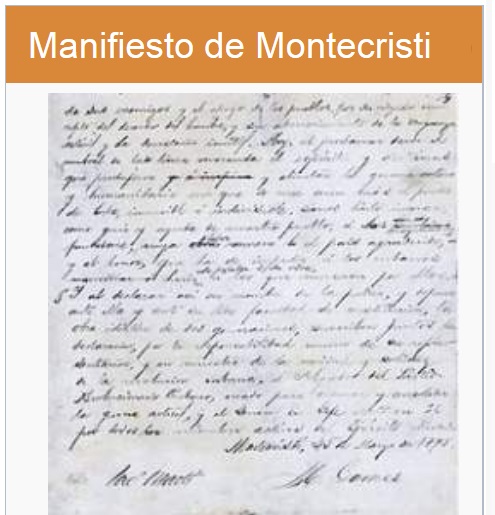 Manifiesto de Montecristi ó “El PRC a Cuba”